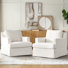 Chaise berçante pivotante à housse Germa