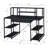 Amiel All Purpose Black Finish Writing Desk With Storage And Sleek Design For Modern Workspaces-1888119790