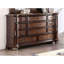 Commode en cerisier avec plateau en marbre véritable et poignées suspendues