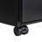 Modern 3 - Drawer Metal Filing Cabinet For Office Use, Black Color, Installation Required, 2 Keys Lockable Drawers, 1 Pencil Tray, Extra Large Storage In Third Drawer, Dumping Fifth Wheel, 4 Swivel