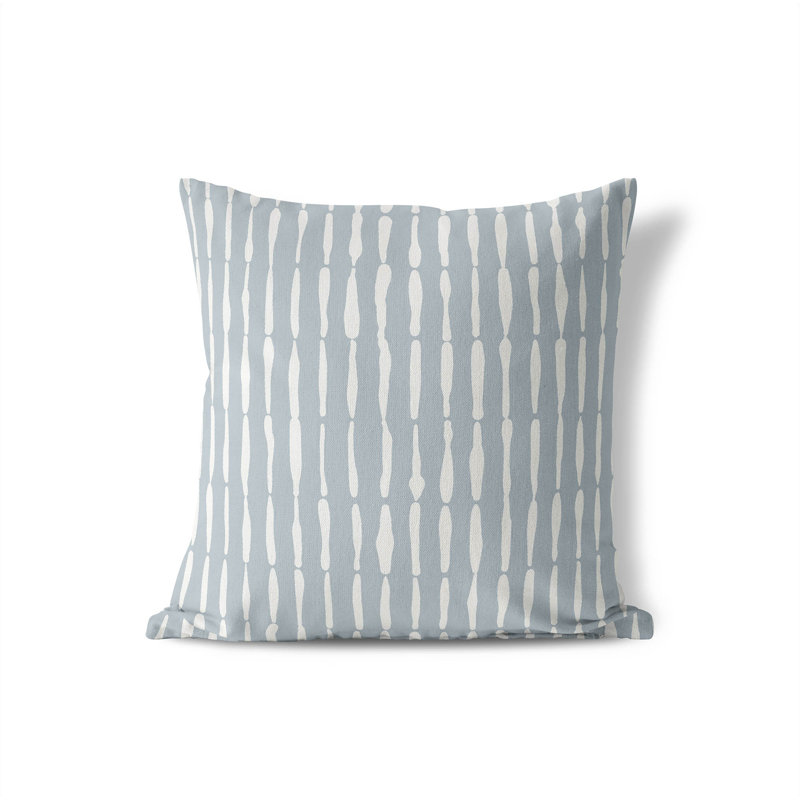 Chuck Slate Blue Throw Pillow, 18"H x 18"W
