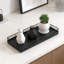 Plateau de meuble-lavabo en bois avec rebords en filet de fer, organisateur de comptoir de salle de bain pour commode, cuisine, café et décoration intérieure-831680493-831680489