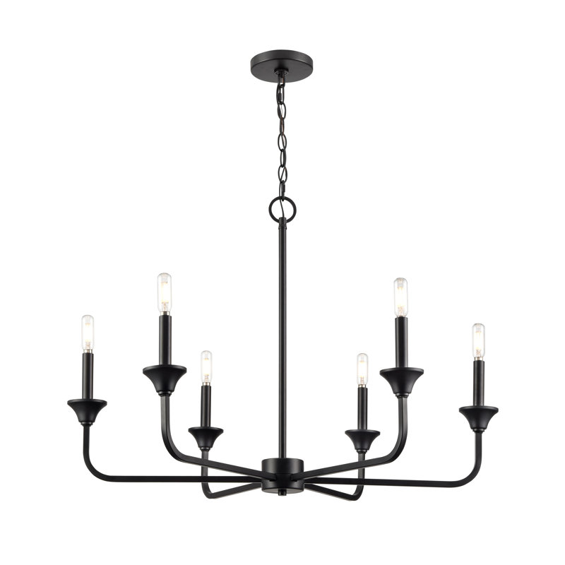 Lustre classique / traditionnel 6 lumières à intensité variable Herring