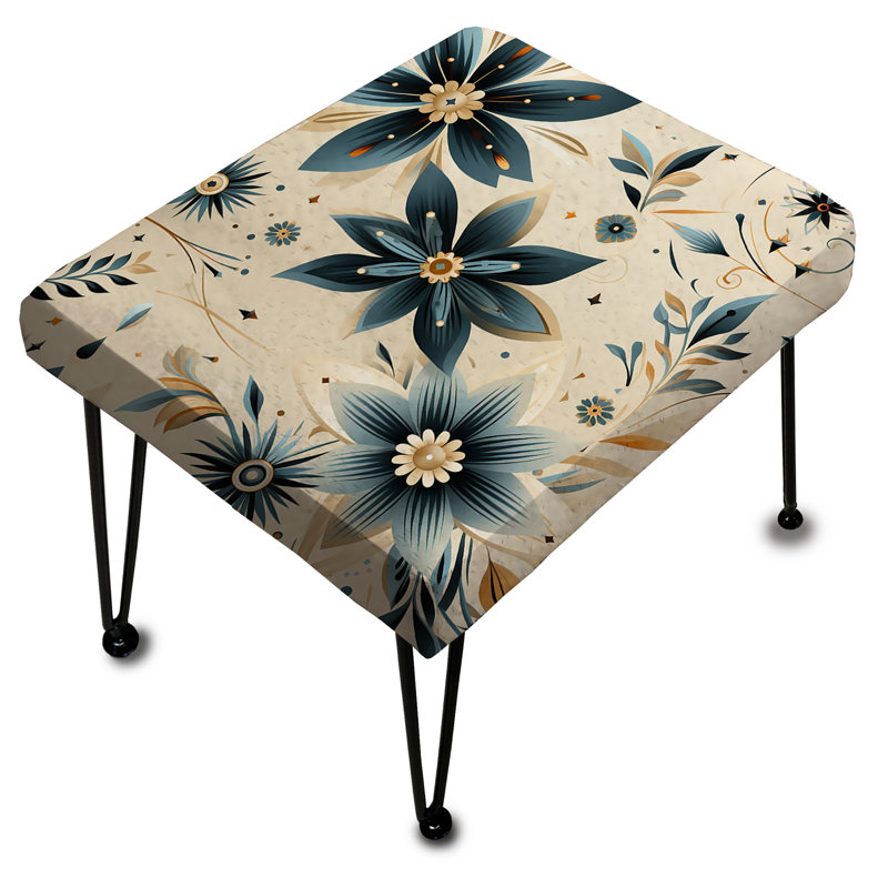 Motif Nomadic Serenity Boho - Repose-pieds rectangulaire géométrique