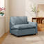 Chaise à accoudoirs en lin Gracey-337493774