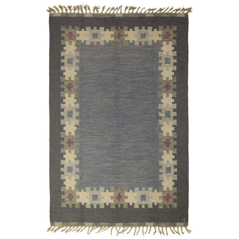Vintage One-of-a-Kind Rectangle 4'4" X 6'9" Area Rug