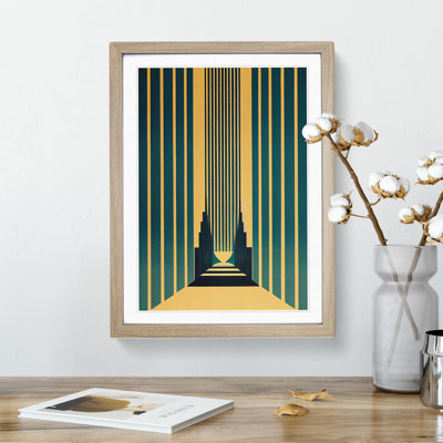 Art Deco Architecture No.1 Skyscraper - Single Picture Frame Print