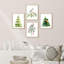 «Christmas Tree Pine Tree Bird Forest Forest», impression sur papier 4 pièces-97770330-97770331