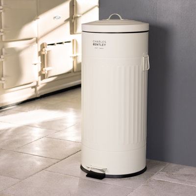 30 L Mülleimer Retro mit Fußpedal
