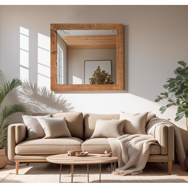 Lark Manor™ Ozark Hardwood Mirror, 33" x 36", Honey