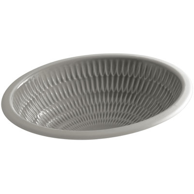 Ricochet Ceramic Oval Undermount Bathroom Sink