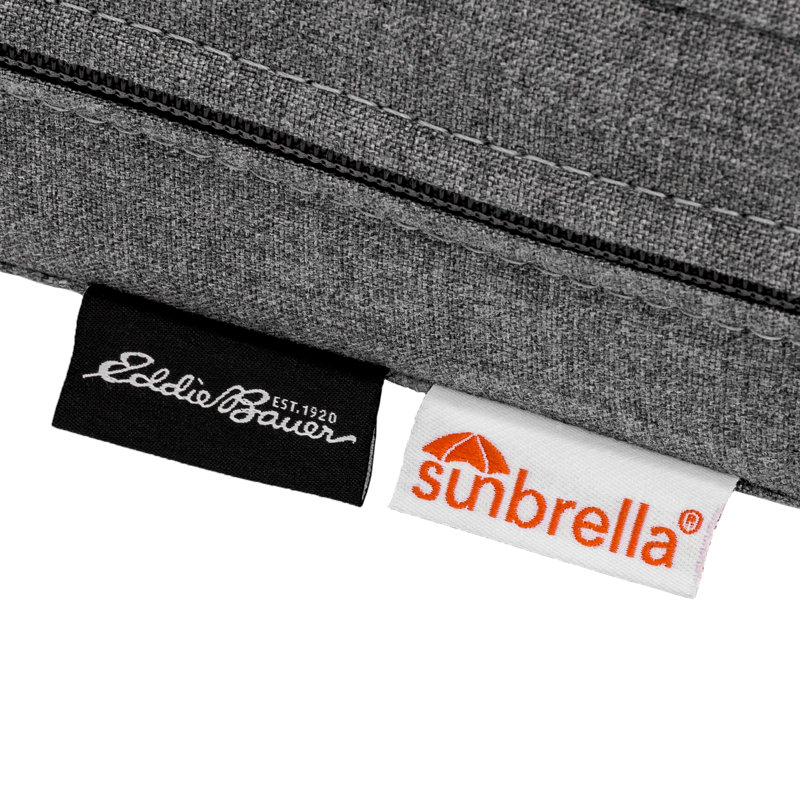 Eddie Bauer Deep Seat Patio Cushion Set, Sunbrella Fade & Water Resistant for Patio Sofas, Sectionals & Deep-Seat Loungers