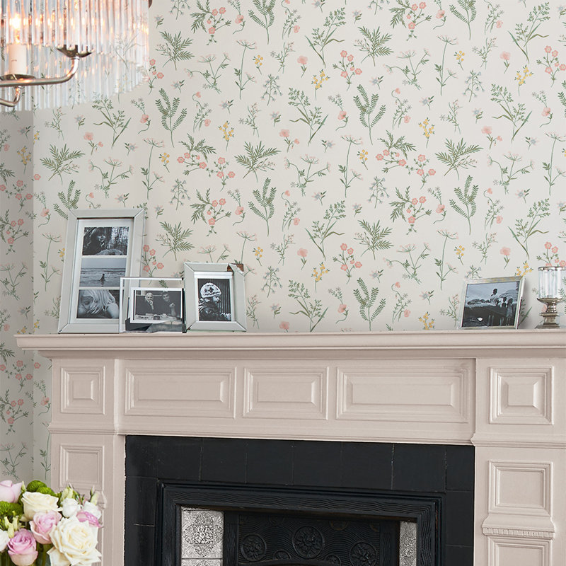Papier peint rose Laura Ashley Crosswell