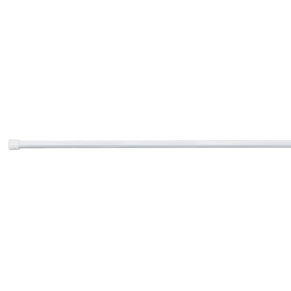 Tringle Rideau Douche Télescopique - Tension Sans Perçage - Ajustable 66-107cm - Blanc - IDesign Pour Salle De Bain