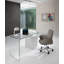 Eukleides Glass Solid Wood Writing Desk