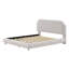 Lit plateforme tapissier au design courbé élégant-17640539