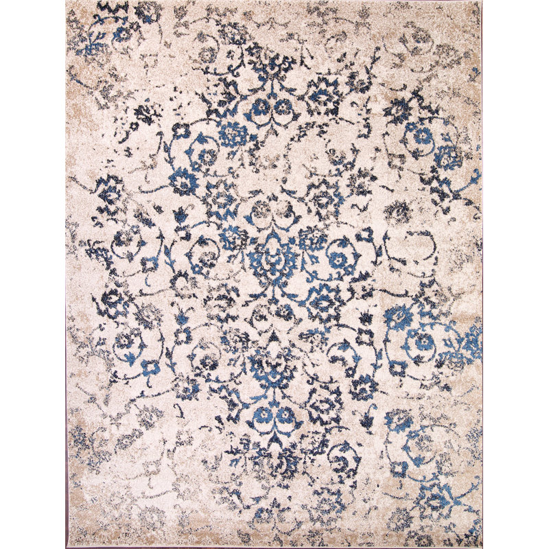 Tapis de zone ivoire Dailey, Tapis de couloir 2 pi 8 po x 10 pi