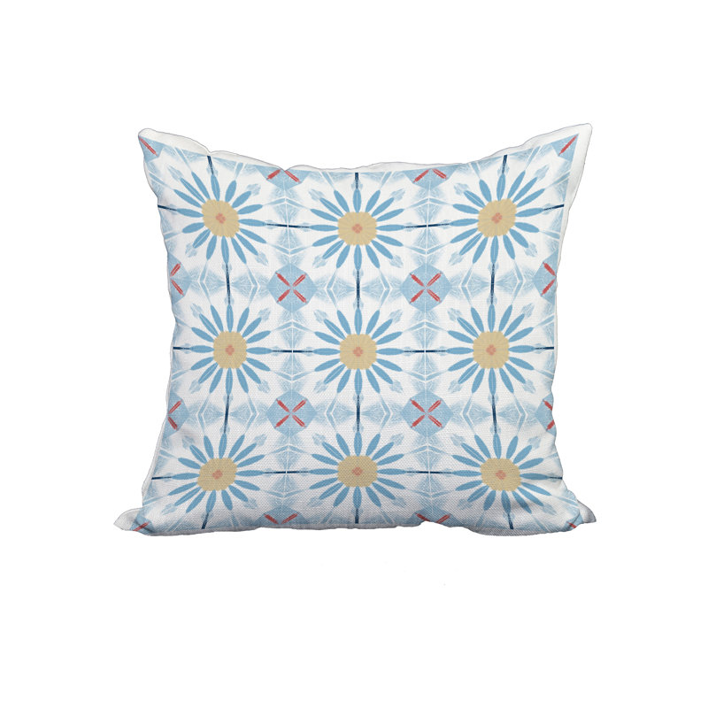 Housse et insert d'oreiller carré, 18 po x 18 po, Bleu