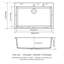 Quartz Kitchen Sink - 33X22" Black Granite Composite Drop In Kitchen Sink