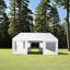 Tente de réception portable 20X20 pieds - Installation facile pour les événements extérieurs, les mariages, la structure imperméable et stable avec des sacs de rangement