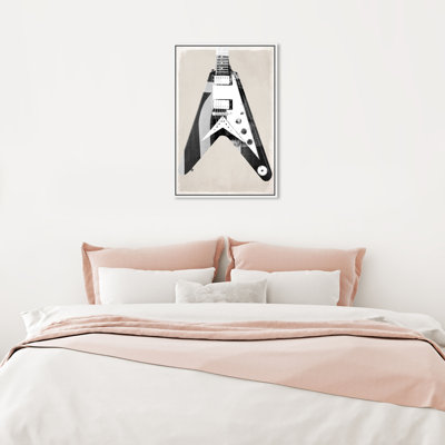 Guitare électrique - Peinture sur toile