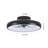 20" Black LED Ceiling Fan Light – Dimmable & Adjustable Color Temperature