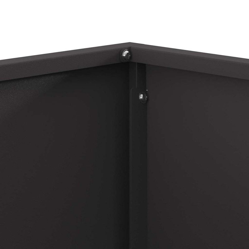 Outdoor Fire Pit for Heating, 40cm H x 80cm W x 80cm D, Black
