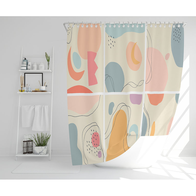 Ellarose 13 Piece Polyester Shower Curtain Set