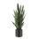 40" Artificial Snake Plant in Black Pot