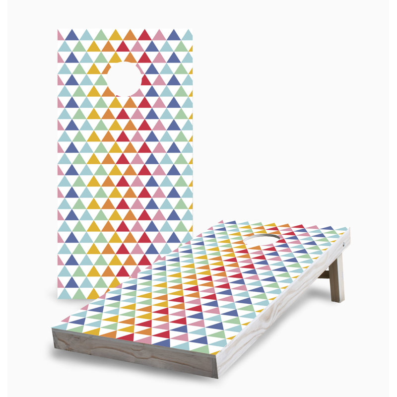 Triangle Pattern Corn Hole Board Set