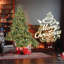 Arbre de Noël pleine forme avec 1 100 lumières UL - branches mixtes en PE / PVC, 3451 pointes, base large pour les espaces spacieux, structure à charnières, support en métal stable-464216890