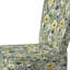 Fauteuil d'appoint rembourré vert et blanc Tranquil