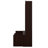 Hall Tree With 3 Cabinets And Adjustable Shelves, Wooden Coat Rack Organizer With 4 Golden Hooks-492933993