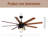 66'' Ceiling Fan with Light Kit