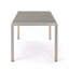 Table de salle à manger d'extérieur en aluminium avec plateau en faux bois