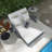 43.7" Wicker Reclining Outdoor Patio Daybed-1306237857