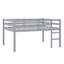 Lit mezzanine en bois avec échelle-727501769