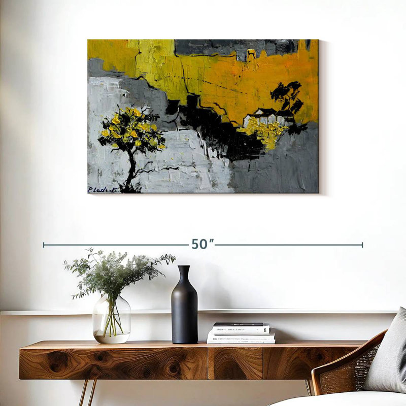 Abstrait arbre Elysian Avery, H 24 po x l 36 po