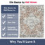 Tapis oriental tissé à la machine Maloy-97747838