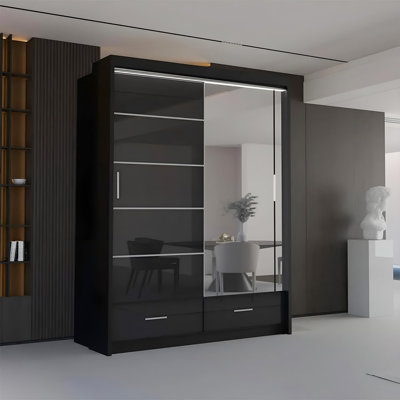 Bahos 3 Door Manufactured Wood Wardrobe