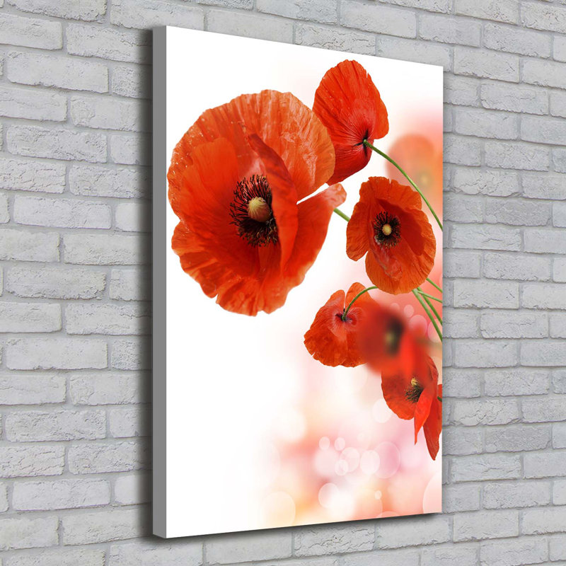 Poppy Field - Wrapped Canvas Print