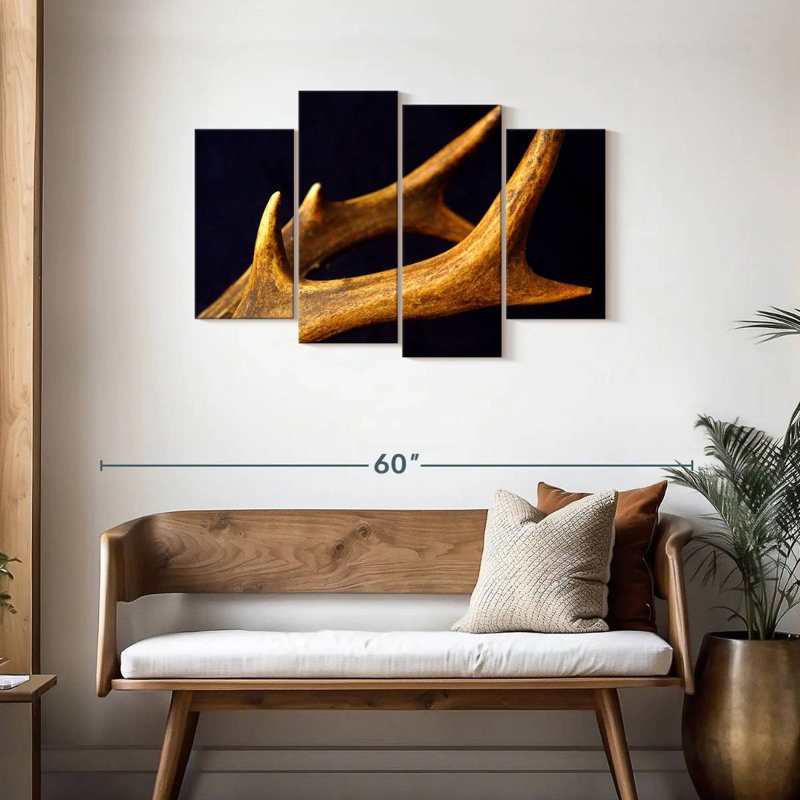 Bois de cerf Brampt, H 27 po x l 43 po
