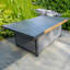 Table basse d'extérieur en aluminium