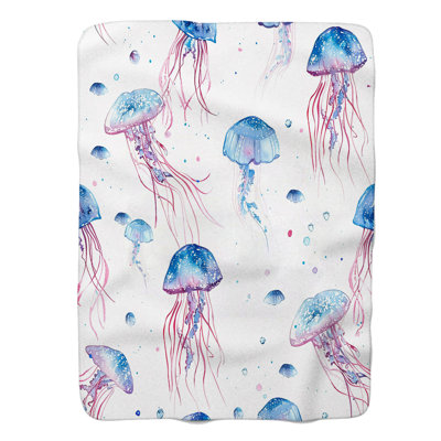 Pastel Marine Patterns - 1 Piece Premium Blanket
