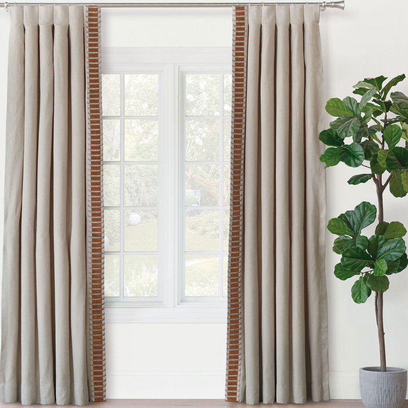 Panneau de rideau obscurcissant en polyester Rufus, L 20 po x L 96 po, Gauche