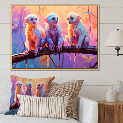 «Joyous Jungle Monkeys», art mural singe