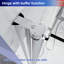 Portes de douche pliantes demi-cadre l 30 à 31 3/8 po x H 72 po-99378675