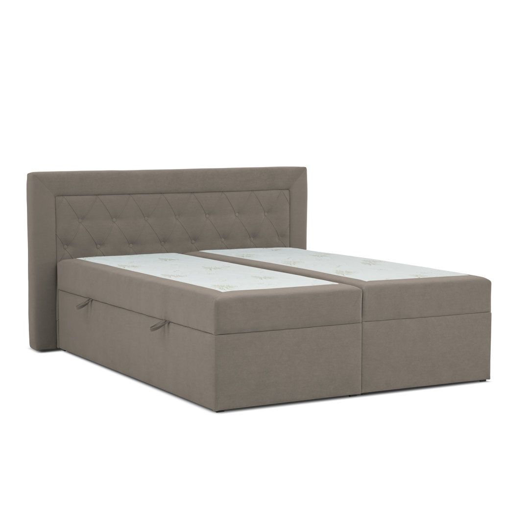 Boxspringbett Lunceford mit Topper und Bettkasten