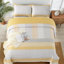 Ensemble de courtepointe 3 pièces à rayures bohémiennes en microfibre légère toutes saisons-122938666-122938667