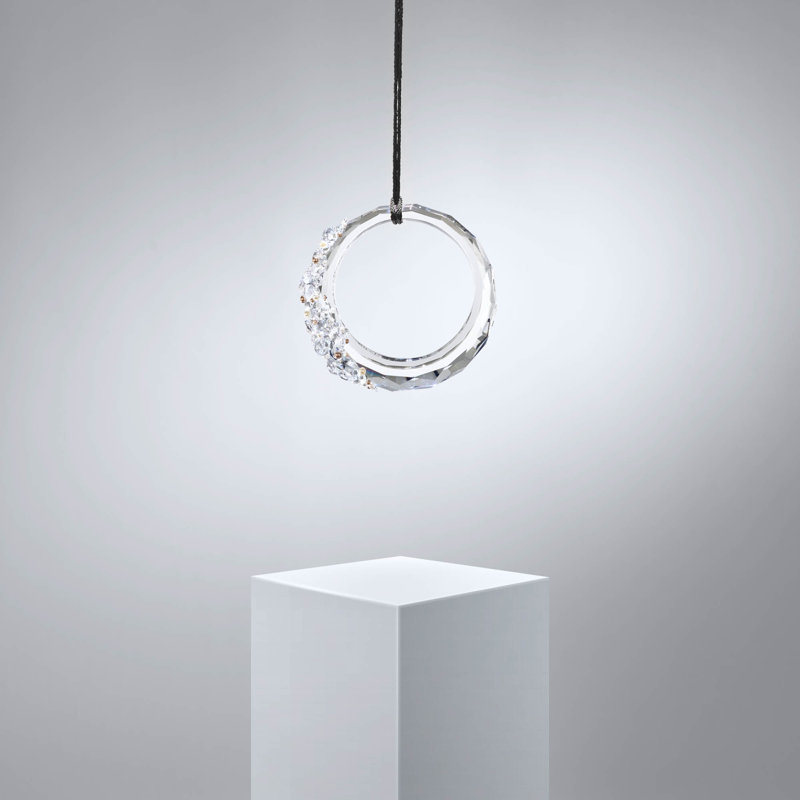 Serenity 1 - Light LED Pendant, Polished Chrome/ Black Rope